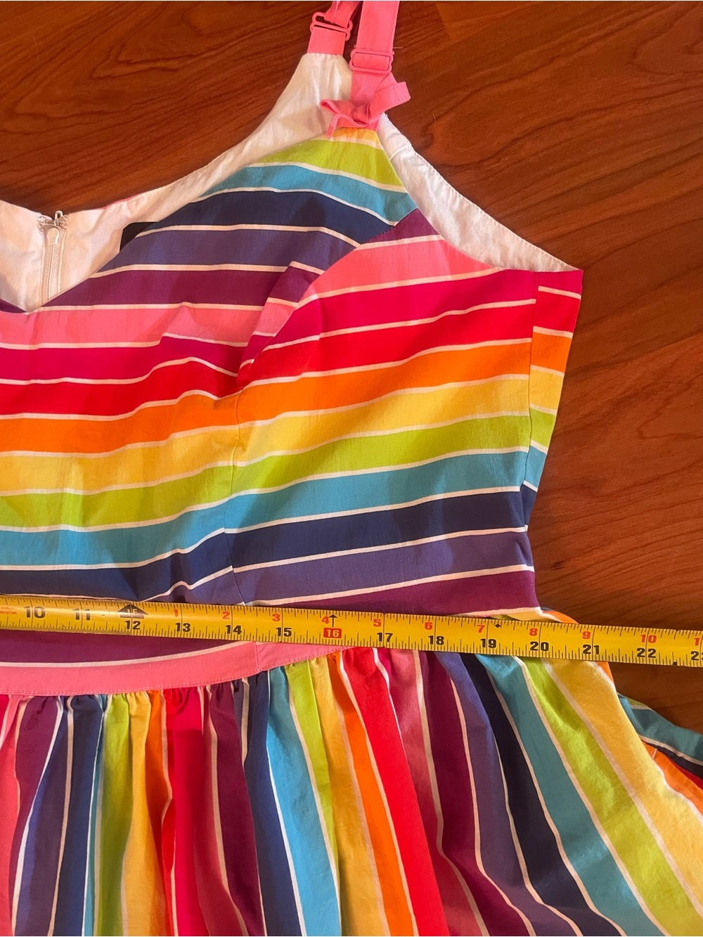 Hell Bunny Over The Rainbow Stripe 50's style Dress Wmns 4XL - Picture 11 of 12